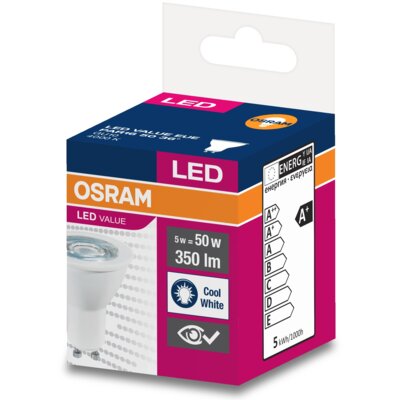 Osram Żarówka LED GU10 5W LED VALUE Naturalna 4000k