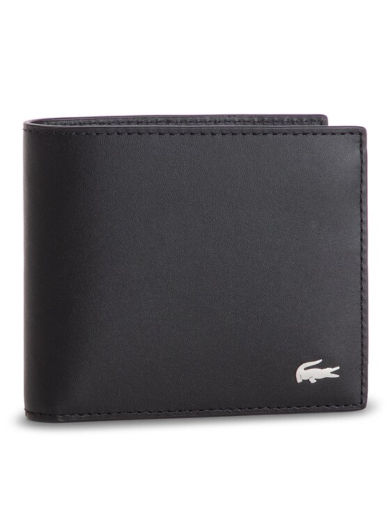 Lacoste Duży Portfel Męski M Billfold Coin NH1112FG Czarny