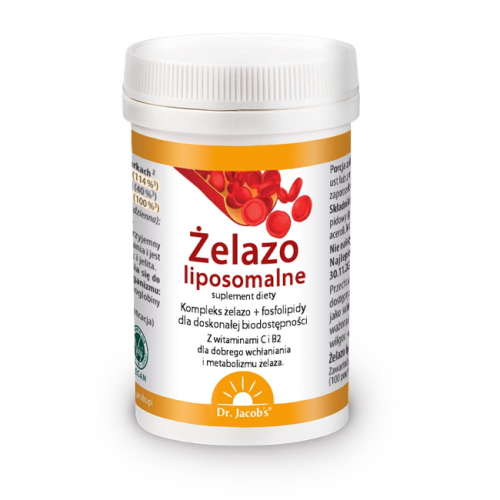DR JACOBS Żelazo liposomalne w proszku 64g