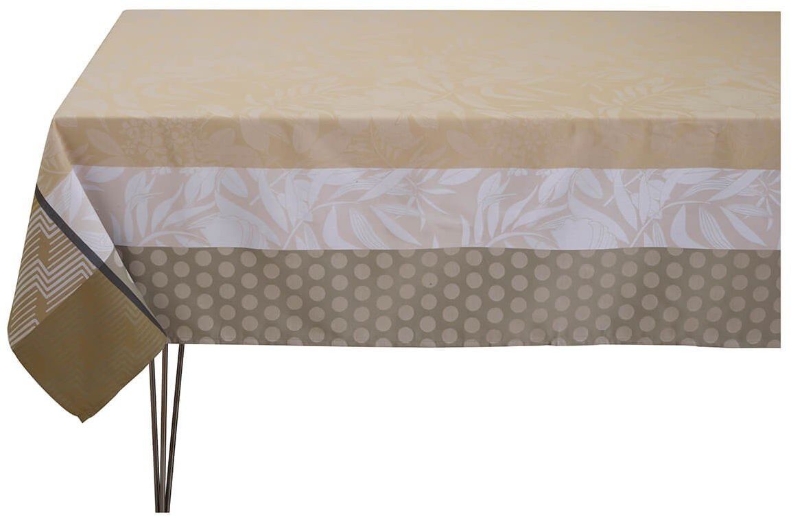 Le Jacquard Fran ais Obrus żakardowy powlekany Nature Urbaine Beżowy
