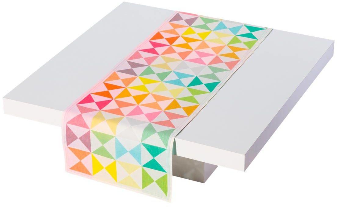 Le Jacquard Fran ais Bieżnik żakardowy Origami Wielokolorowy