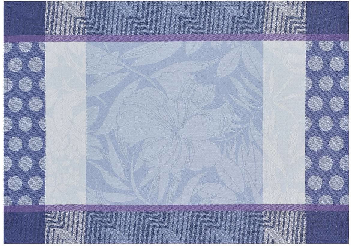 Le Jacquard Fran ais Podkładka żakardowa powlekana na stół Nature Urbaine Niebieska