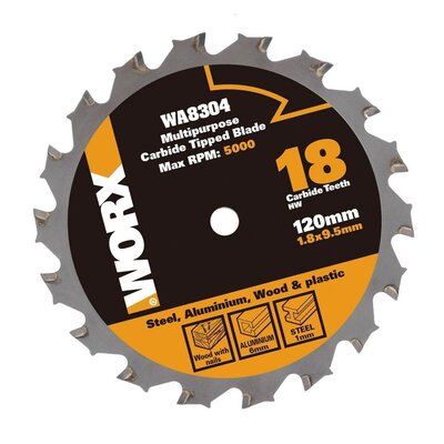 WORX wa8304 worxsaw 120 MM ostrze: drewno/metal/płytki uniwersalna  srebrny (1)