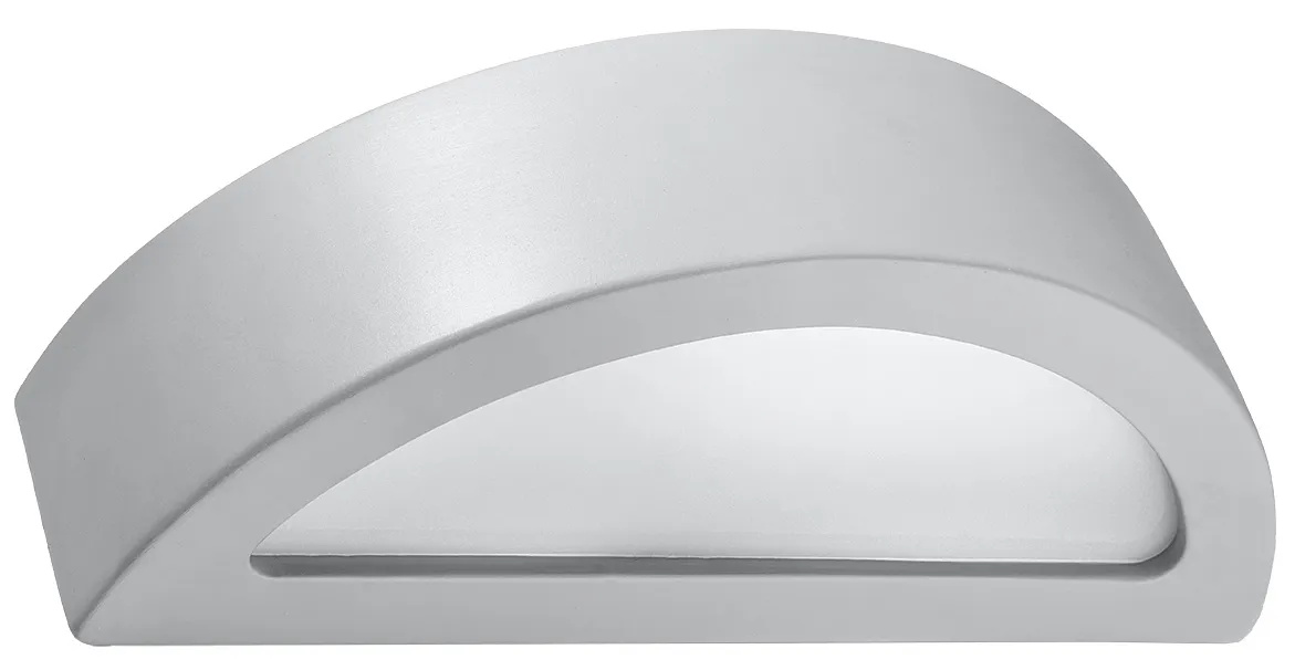 Szary ceramiczny kinkiet półokrągły - 4X EX715 W4-G40