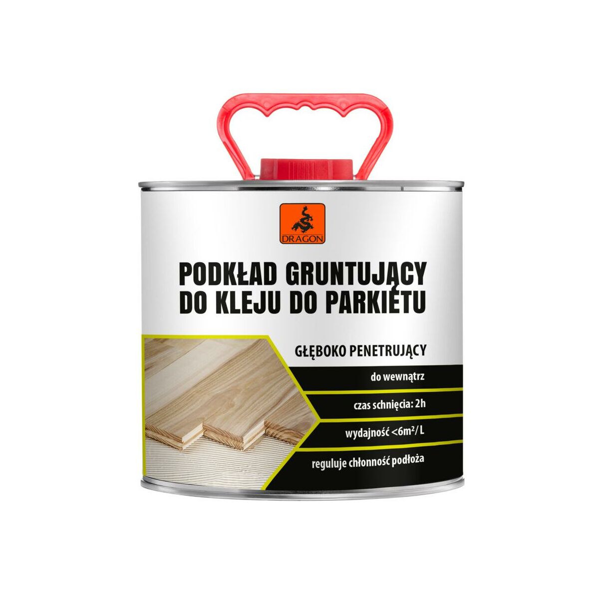 Podkład gruntujący do kleju do parkietu 2.5 litra Dragon