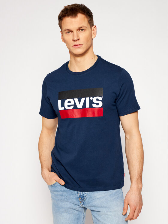 Levi's T-Shirt Sportswear Graphic Tee 39636-0003 Granatowy Regular Fit