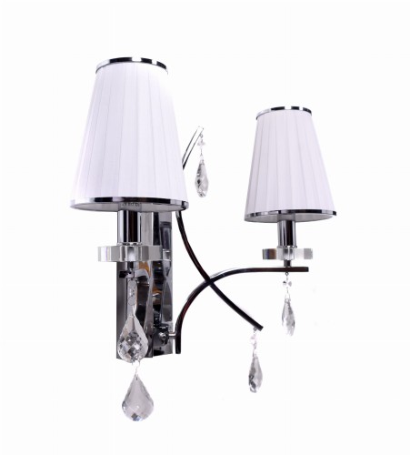 Lumina Deco INSP. GLAMOUR Kinkiet kryształowy biały GLAMOUR