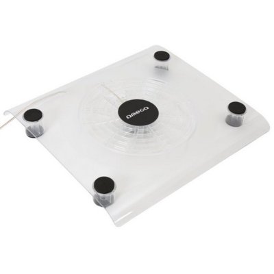 OMEGA Podstawka chłodząca do laptopa 15 cali Snowball 43145) Biały 43145