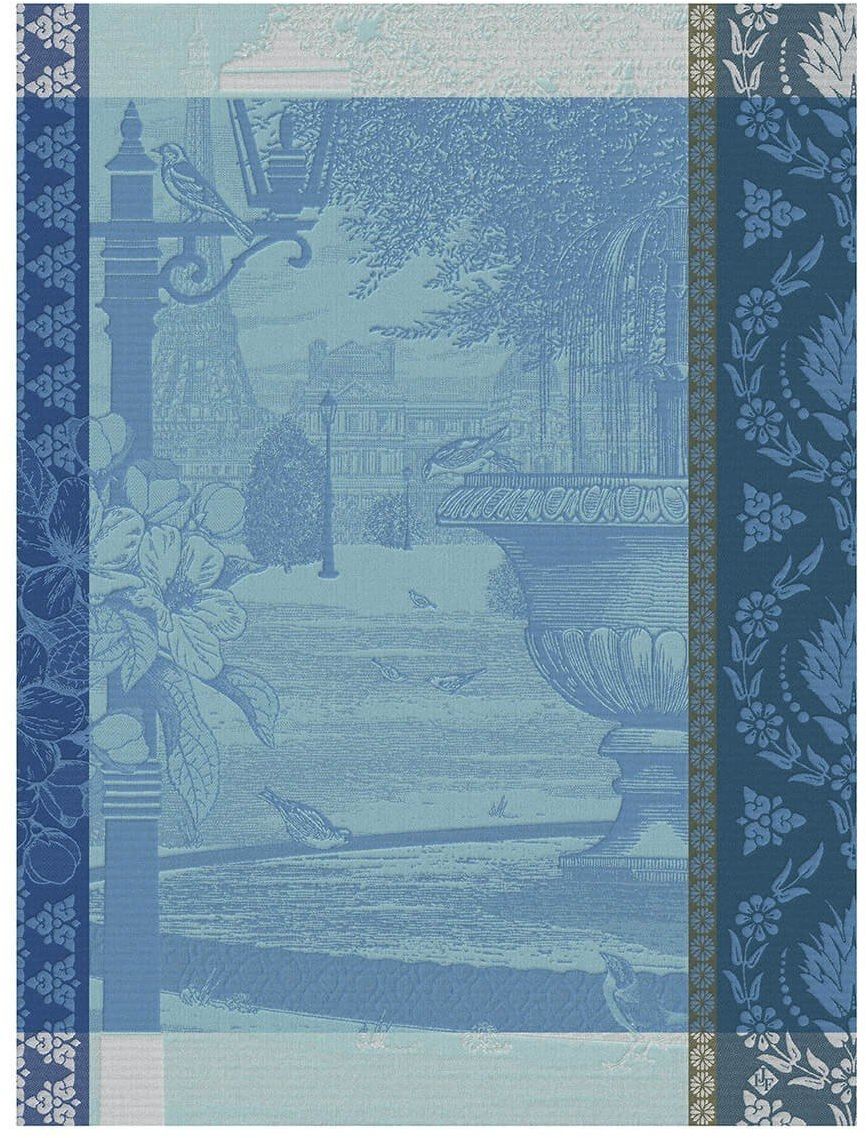 Le Jacquard Fran ais Ściereczka kuchenna Jardin Parisien Niebieska