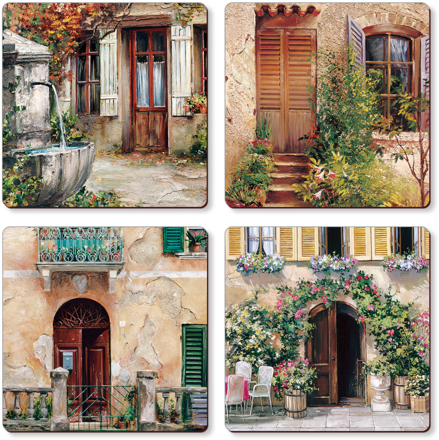 PODKŁADKI KORKOWE CALA HOME Tuscan Doorways Toskania - małe