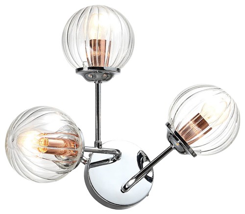 Candellux Kinkiet LAMPA ścienna BEST 23-67258 szklana OPRAWA kule balls przezroczyste 23-67258