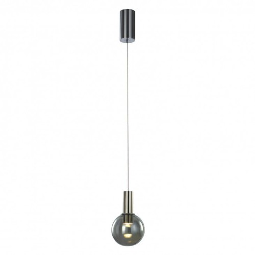 Italux LAMPA wisząca ARIA MD17012002-1A minimalistyczna OPRAWA zwis LED 6W szklana kula ball przydymiona MD17012002-1A