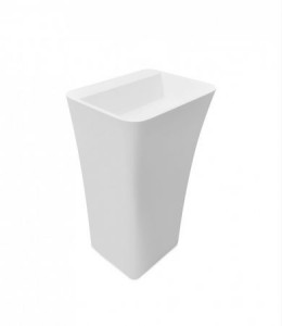 Besco Assos S-Line umywalka wolnostojąca 40x50x85cm #UMD-AP-WO