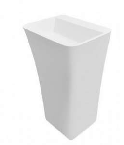 Besco Assos S-Line Glam Złota umywalka wolnostojąca 40x50x85cm #UMD-AP-WOZ