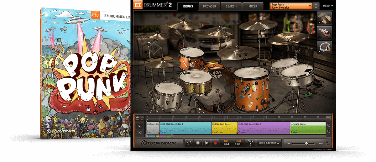‌Toontrack POP PUNK EZX [licencja] - oprogramowanie