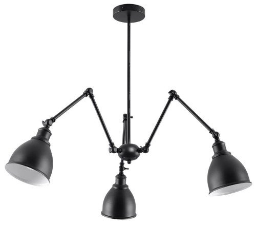 Sollux Lighting Stark SL.0614 lampa wisząca zwis 3x60W E27 czarna