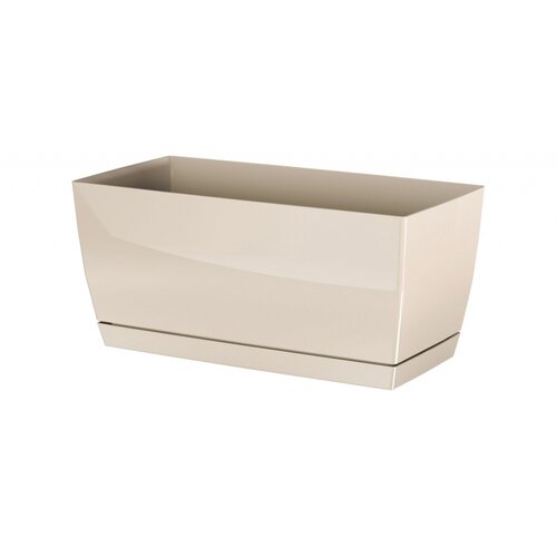 Prosperplast Plastikowa skrzynka Coubi Case z podstawką kremowy, 39 cm