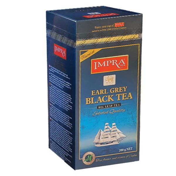 Impra Earl Grey Black Tea 200 g herbata sypana