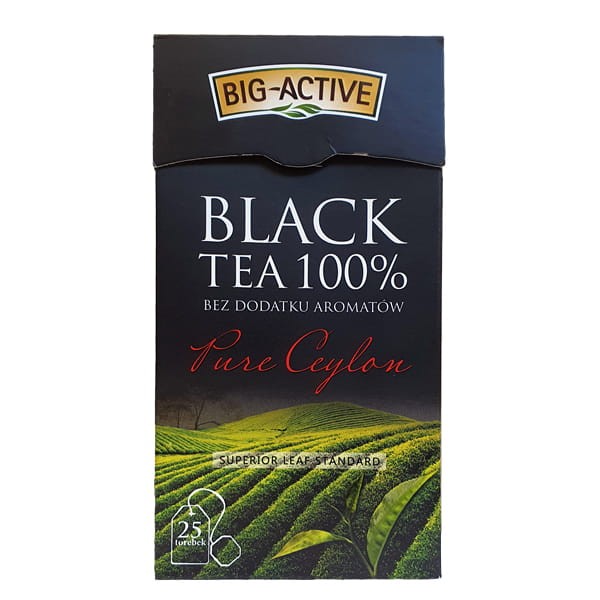 Bio-Active Big-Active Pure Ceylon Herbata czarna 100% 50 g (25 torebek)