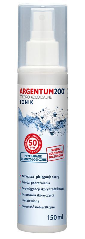 AURA HERBALS Srebro Koloidalne 50 Argentum 200 mgiełka 150ml