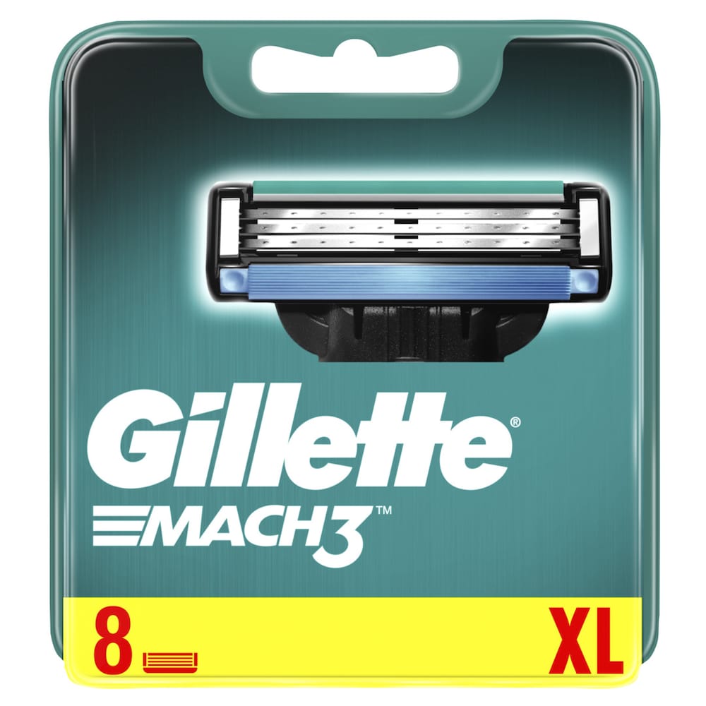 Gillette MACH3 Oryginalne Wkłady Ostrza 8 sztuk