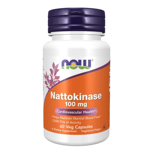 Now Foods Now Foods Nattokinaza 100 mg 60 kapsułek