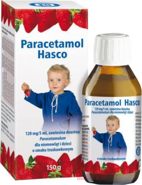 Hasco-Lek PARACETAMOL Zawiesina doustna truskawka 120 mg / 5 ml - 150 g HASCO