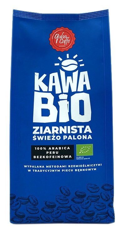 QUBA CAFFE Kawa ziarnista Quba Caffe BIO 100% Arabica Peru DECAF 250g 7636-uniw