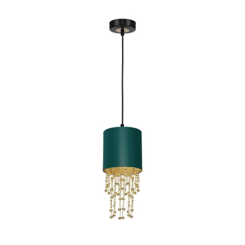 Milagro Lampa wisząca ALMERIA GREEN/GOLD 1xE27 MLP6452