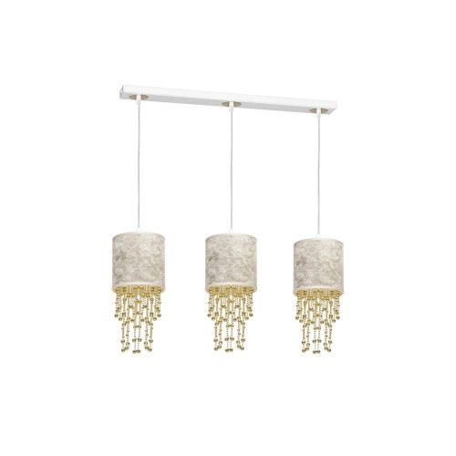 Milagro Lampa wisząca ALMERIA WHITE/GOLD 3xE27 MLP6445