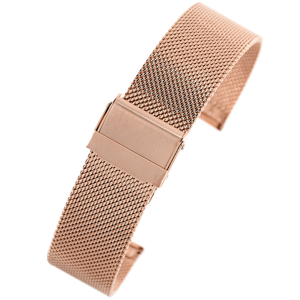 Bransoleta - siatka mesh PACIFIC - PVD Rose Gold- 22mm
