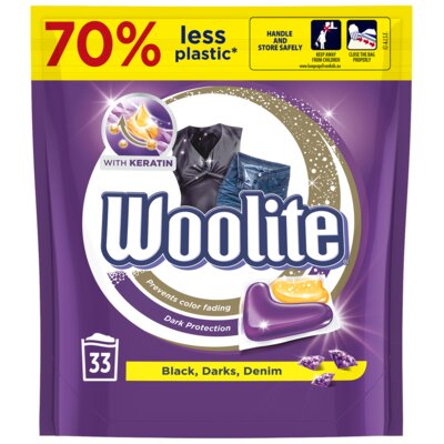 Woolite Dark+keratyna Kapsułki do Prania ciemne 33