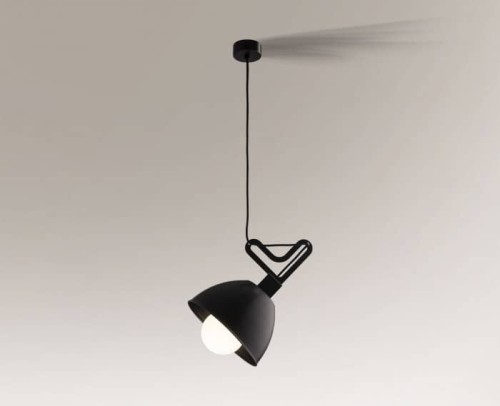 Shilo lampa wisząca Gobo E27 LED czarna 5591