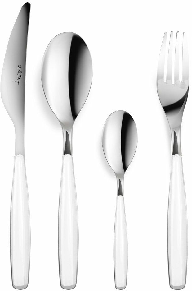 Viallidesign Komplet sztućców 24 szt. (biały) Diva Vialli Design
