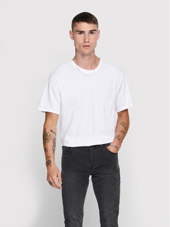 Only & Sons T-Shirt Matt Life 22002973 Biały Regular Fit