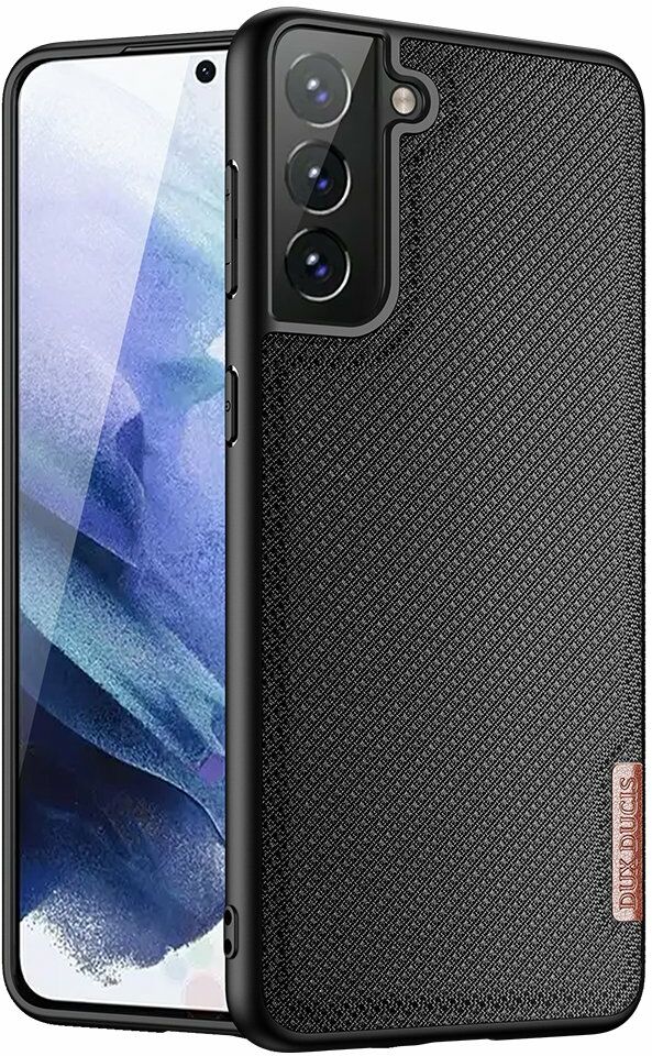 Dux Ducis Fino etui pokrowiec pokryty nylonowym materiałem Samsung Galaxy S21 5G czarny
