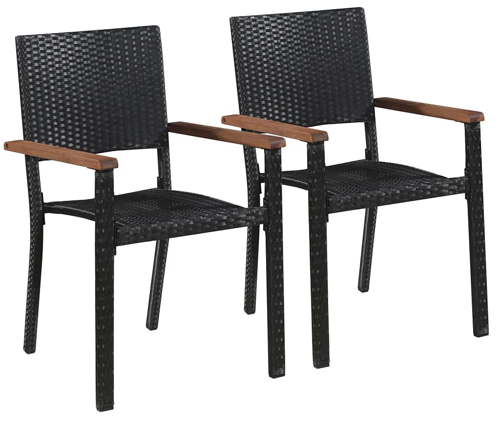 EDINOS Zestaw polirattanowych krzeseł ogrodowych C