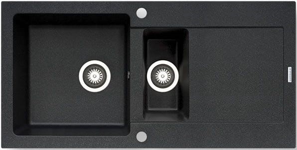 Pyramis Zlew MIDO 100x50) 1 1/2B 1D czarny 70090201)
