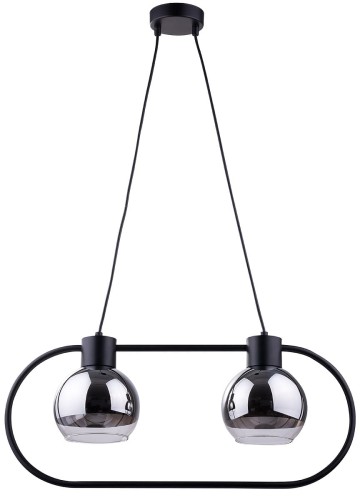 Sigma Linda lampa wisząca 2-punktowa czarna 31892 31892