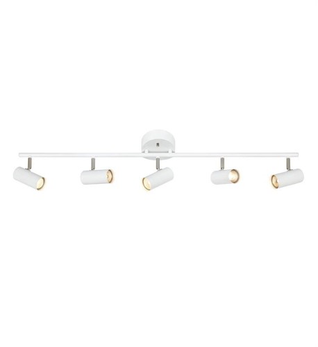 Markslojd Plafon LAMPA sufitowa BARCELONA 107352 regulowana OPRAWA listwa SPOT metalowe reflektorki tuby białe 107352