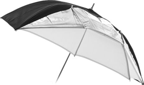 Massa Parasolka 2w1 BIAŁA - DYFUZOR + ODBIJAJĄCA - SREBRNA / 110 cm SB4456 - SB4456