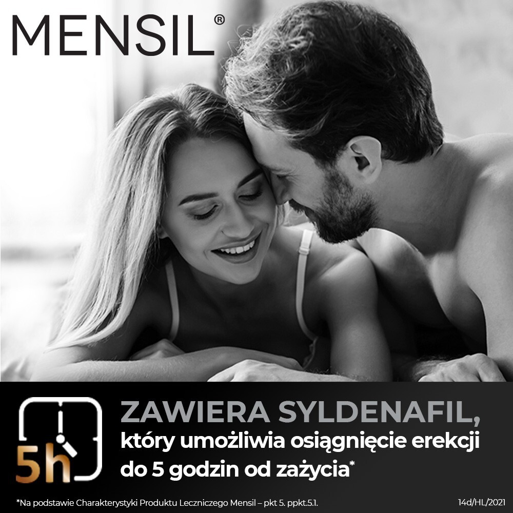 Hasco Mensil, 25 mg, 8 tabletek, lek na potencję bez recepty