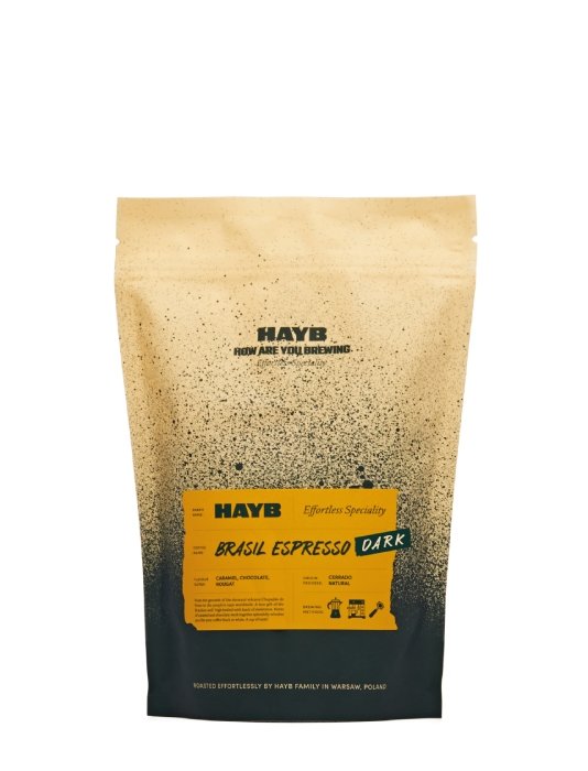 HAYB SPECIALITY COFFEE Kawa ziarnista HAYB DARK Brazil Cerrado Patrocinio 250g 7703-uniw