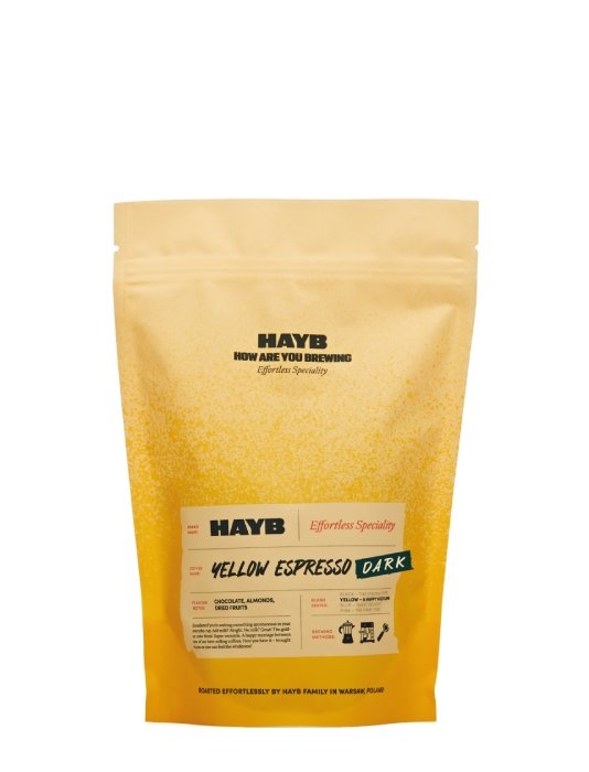 HAYB SPECIALITY COFFEE Kawa ziarnista HAYB DARK Yellow Espresso Blend 250g 7702-uniw