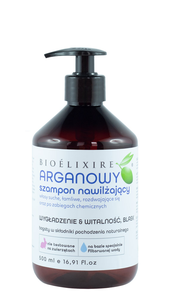 Bioelixire arganowy szampon nawilżający 500ml