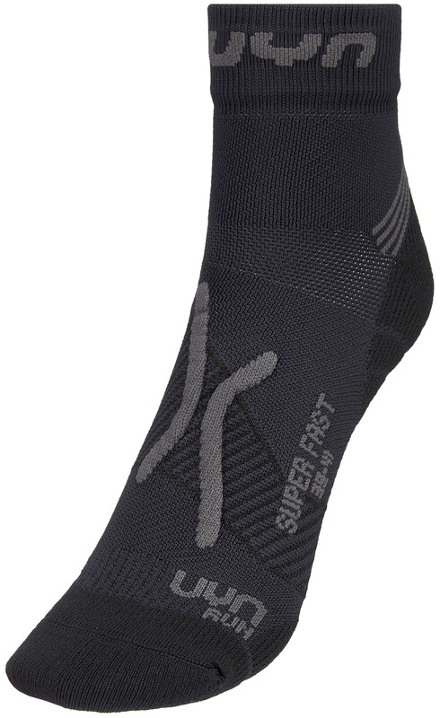 UYN Run Super Fast Skarpetki Mężczyźni, black/anthracite EU 42-44 2020 Skarpety do biegania