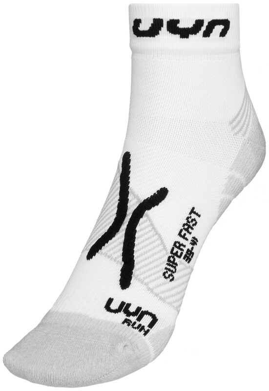 UYN Run Super Fast Skarpetki Mężczyźni, white/black EU 42-44 2020 Skarpety do biegania