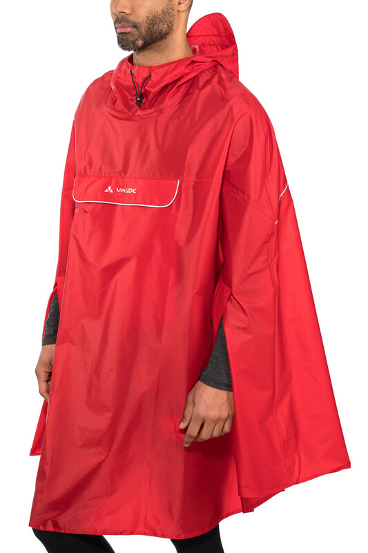 Vaude VAUDE mężczyzn valdigoja Pino Poncho, czerwony, XL 02285-614-X-Large