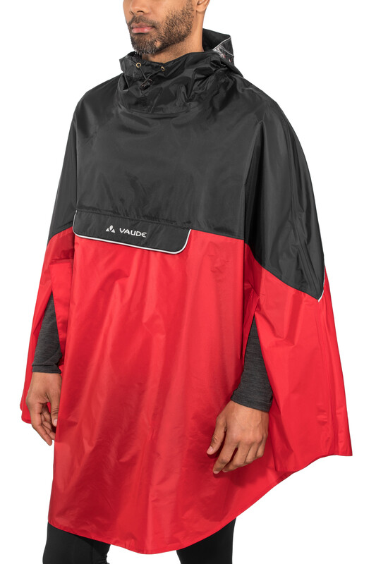 Vaude VAUDE mężczyzn covero II Poncho, czerwony, M 068096140300