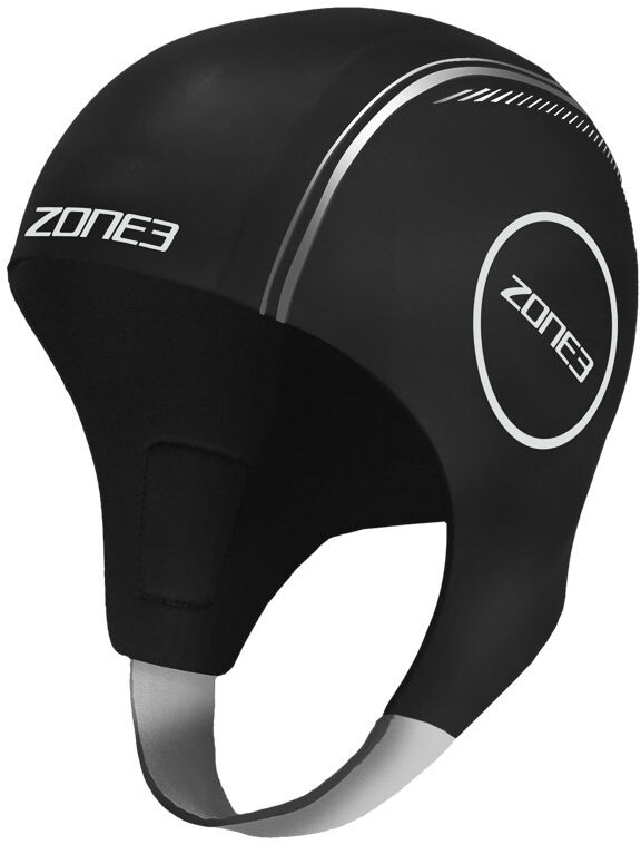 Zone3 Zone3 Neoprene Czepek pływacki, black/reflective silver S 2020 Czepki pływackie NA18UNSC116/S